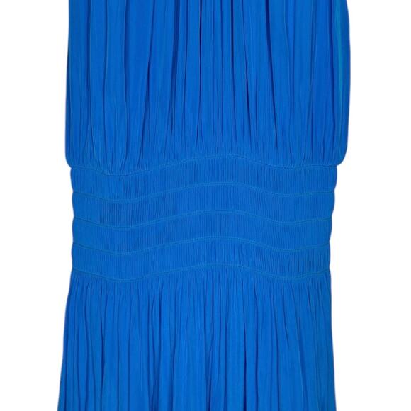 Ramy Brooke Paris Sleeveless Satin Mini Dress in Blue Size S - Picture 6 of 10